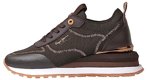 Pepe Jeans Damen Blur Contour Sneaker, Brown (Conker), 37 EU von Pepe Jeans