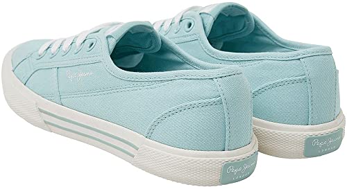 Pepe Jeans Damen Brady Basic W Sustainable Sneaker, Green (Light Water Green), 37 EU von Pepe Jeans