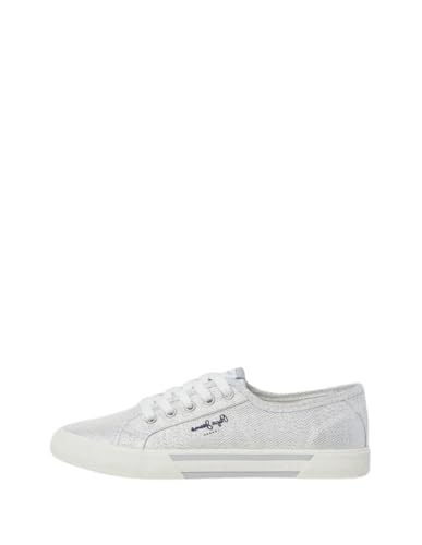 Pepe Jeans Damen Brady Party W Sneaker, Grey (Silver), 36 EU von Pepe Jeans