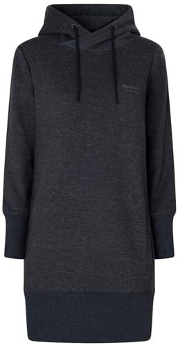 Pepe Jeans Damen Brenda Sweat Dress, Blue (Dulwich), L von Pepe Jeans