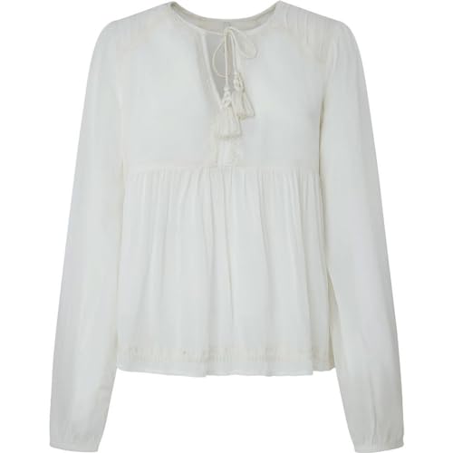 Pepe Jeans Damen Brianna Shirt, White (Mousse White), L von Pepe Jeans