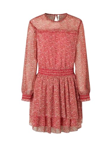 Pepe Jeans Damen Bridget Dress, Red (Crispy Red), M von Pepe Jeans