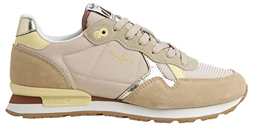 Pepe Jeans Damen Brit Heritage W Sneaker, Off Lace, 41 EU von Pepe Jeans