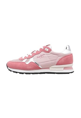 Pepe Jeans Damen Brit Heritage W Sneaker, Rose, 36 EU von Pepe Jeans