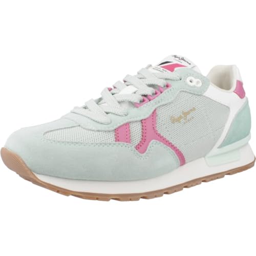 Pepe Jeans Damen Brit Retro W Sneaker, Grün (Ice Green), 3 von Pepe Jeans