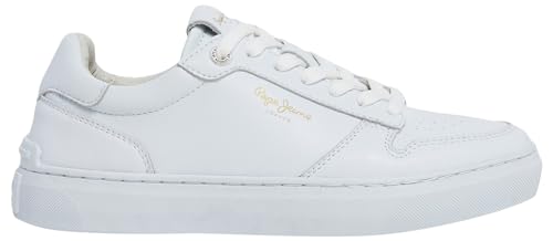 Pepe Jeans Damen Camden Supra W Sneaker, Weiß (Factory White), 6 von Pepe Jeans