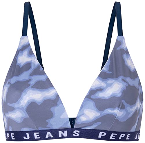 Pepe Jeans Damen Camo A Bra, Blue (Navy), L von Pepe Jeans
