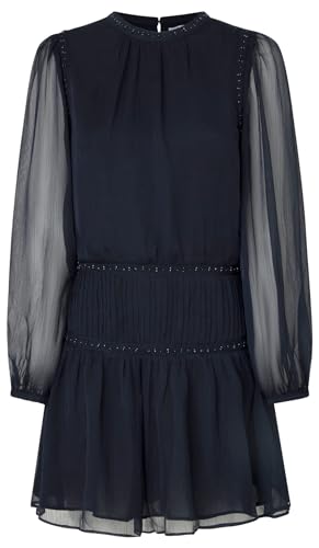 Pepe Jeans Damen Cleo Kleid, Blau (Dulwich Blue), L von Pepe Jeans