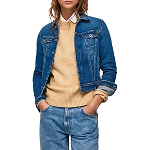 Pepe Jeans Damen Core Jacket Jacken, Blau (Denim-CQ5), XS von Pepe Jeans