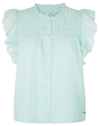 Pepe Jeans Damen Dakota Hemd, Blau (Aqua Blue), XS von Pepe Jeans