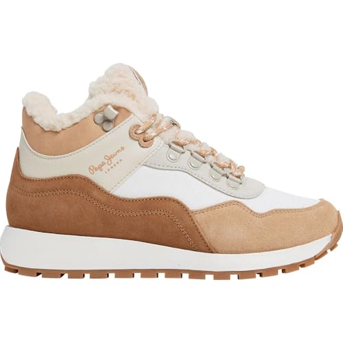 Pepe Jeans Damen Dean Curve Sneaker, Beige Slip Beige, 39 EU von Pepe Jeans