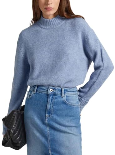 Pepe Jeans Damen Denisse Perkins Pullover Sweater, Blue (Steel Blue), M von Pepe Jeans