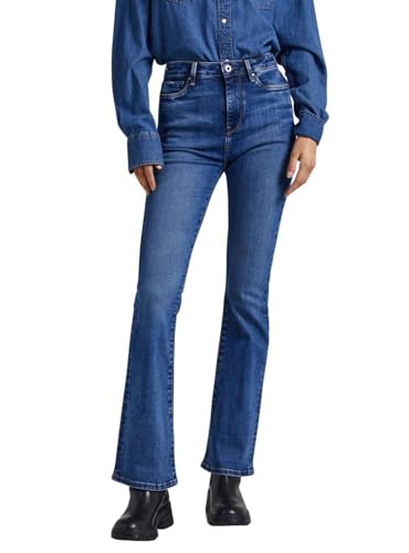 Pepe Jeans Damen Dion Flare Jeans, Blue (Denim-XV6), 33W / 30L von Pepe Jeans