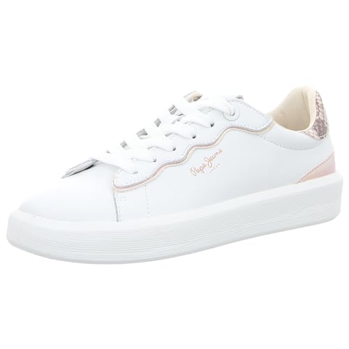 Pepe Jeans Damen Dobbie Seal Sneaker, Pink (Pinkish Pink), 7 von Pepe Jeans