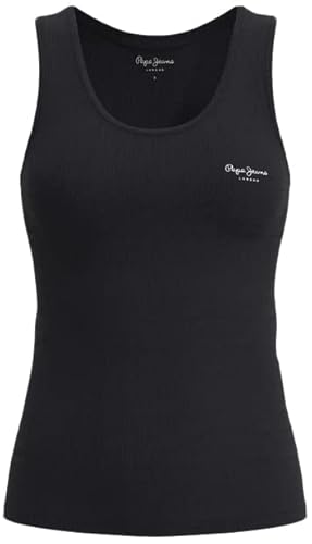 Pepe Jeans Damen Duni N T-Shirt, Black (Black), XS von Pepe Jeans