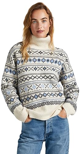 Pepe Jeans Damen ELSA Turtleneck Pullover Sweater, Multicolour (Multi), XL von Pepe Jeans