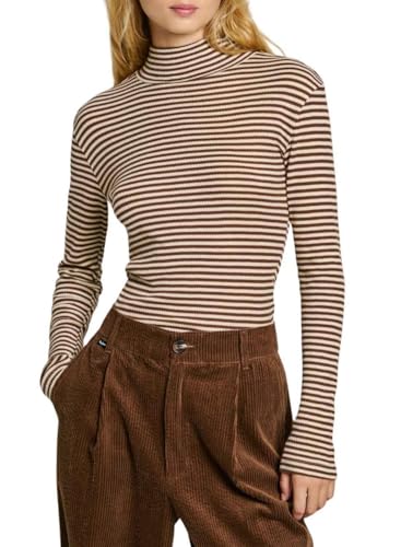 Pepe Jeans Damen Elif T-Shirt, Weiß (Mousse White), L von Pepe Jeans