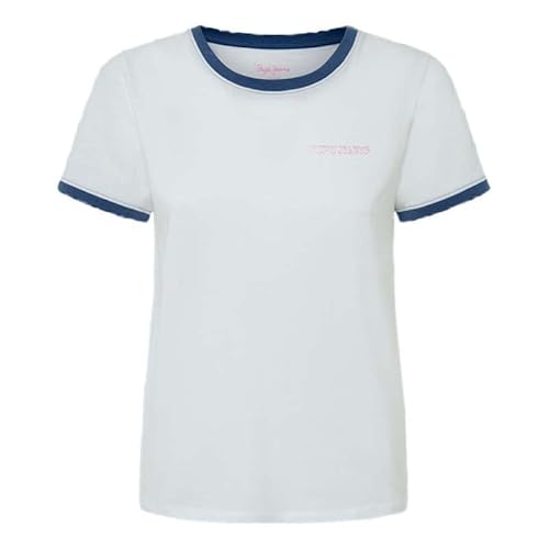 Pepe Jeans Damen Elise T-Shirt, Weiß (Weiß), X-Large von Pepe Jeans