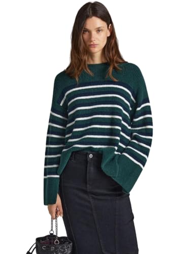 Pepe Jeans Damen Ellison Pullover Sweater, Green (Regent Green), M von Pepe Jeans