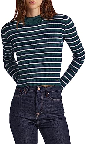 Pepe Jeans Damen Elowyn Pullover Sweater, Green (Regent Green), L von Pepe Jeans