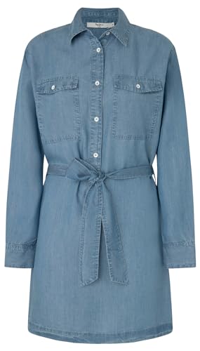 Pepe Jeans Damen Erine Kleid, Blau (Blau), L von Pepe Jeans