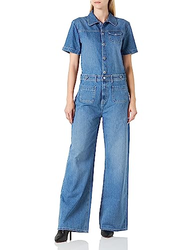 Pepe Jeans Damen Evelyn Jumpsuit, Blue (Denim), S von Pepe Jeans