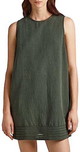 Pepe Jeans Damen Farah Dress, Green (Olive), XS von Pepe Jeans