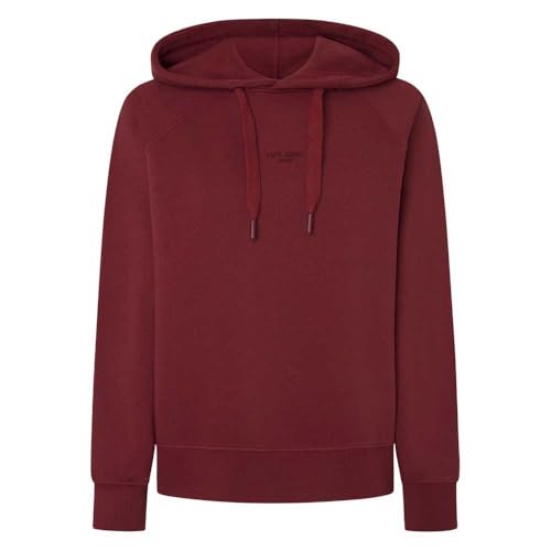 Pepe Jeans Damen Felicity Hoodie Sweatshirt, Rot (Burnt Red), 32 von Pepe Jeans