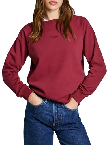 Pepe Jeans Damen Felicity Sweatshirt, Rot (Burnt Red), 42 von Pepe Jeans