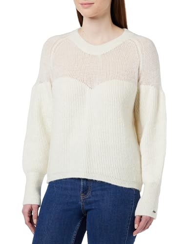 Pepe Jeans Damen Femke Knitwear, White (Mousse White), L von Pepe Jeans