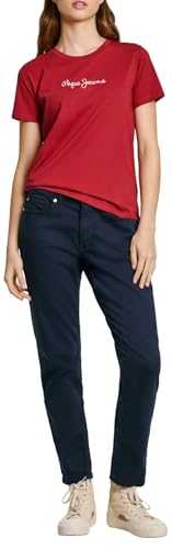 Pepe Jeans Damen Fiore T-Shirt, Rot (Burnt Red), Small von Pepe Jeans