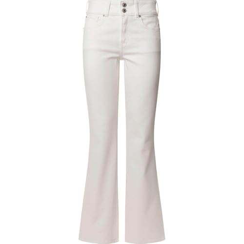 Pepe Jeans Damen Flare Mw Jeans, Weiß (Denim-Tc5), 26W/ x 30L von Pepe Jeans