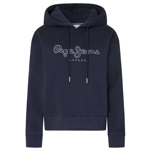 Pepe Jeans Damen Frida Hoodie Sweatshirt, Blau (Dulwich Blue), 42 von Pepe Jeans