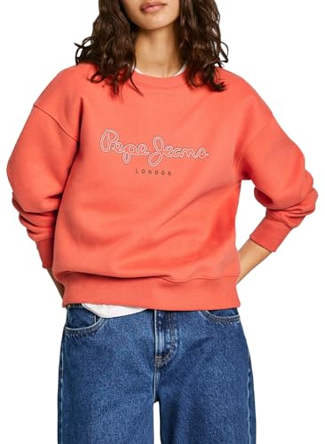 Pepe Jeans Damen Frida Sweatshirt, Orange (Sunset Orange), L von Pepe Jeans