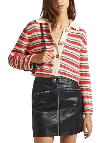 Pepe Jeans Damen Gala Cardigan, Red (Crispy Red), XS von Pepe Jeans