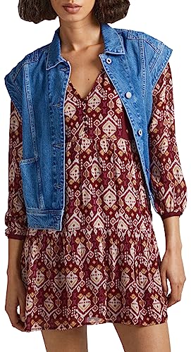 Pepe Jeans Damen Galatea Dress, Multicolour (Multi), L von Pepe Jeans