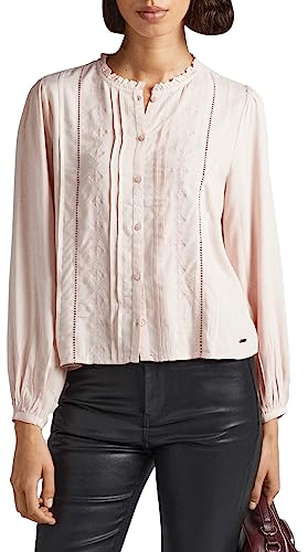 Pepe Jeans Damen Galena Blouse, Pink (Ash Rose), XL von Pepe Jeans