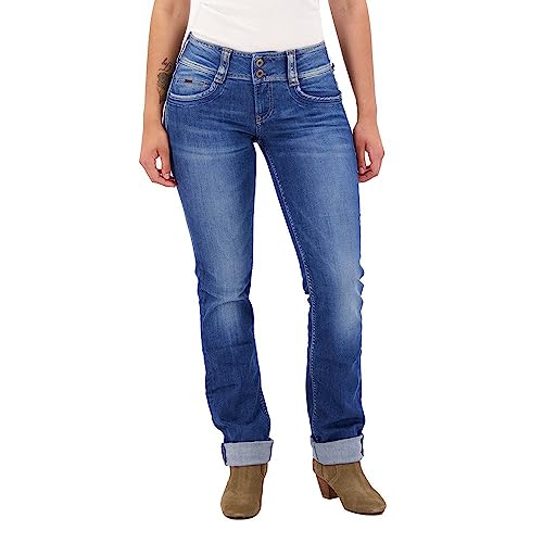 Pepe Jeans Damen Gen Straight Jeans, 000denim (D45), 32W / 32L von Pepe Jeans