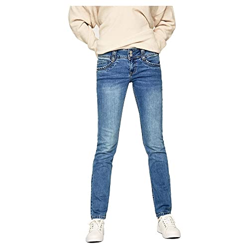 Pepe Jeans Damen Gen Straight Jeans, 000denim (Mf5), 30W / 32L von Pepe Jeans