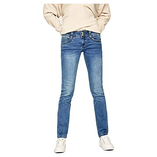 Pepe Jeans Damen Gen Straight Jeans, 000denim (Mf5), 29W / 34L von Pepe Jeans