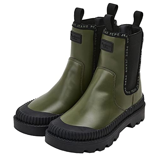 Pepe Jeans Damen Gum Chelsea Booties, 692REGENT Green, 39 EU von Pepe Jeans