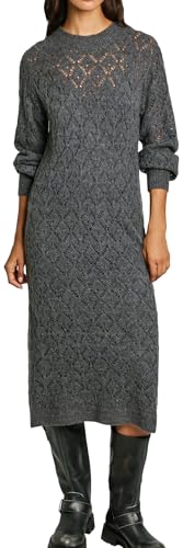 Pepe Jeans Damen Hailey Dress Kleid, Grau (Dunkelgrau meliert), Medium von Pepe Jeans