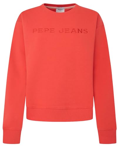 Pepe Jeans Damen Hanna Sweatshirt, Red (Crispy Red), XS von Pepe Jeans