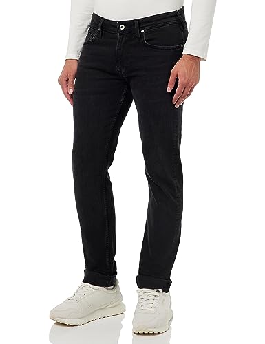 Pepe Jeans Herren Hatch Regular Jeans, Black (Denim-xv1), 33W / 30L von Pepe Jeans