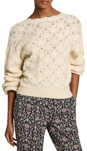 Pepe Jeans Damen Helen Wrap Strickwaren, Beige (Ecru White), M von Pepe Jeans