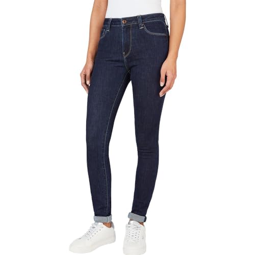Pepe Jeans Damen High Waist Skinny PL204584 Jeans, Blue (Denim-BB9), 26W / 30L von Pepe Jeans