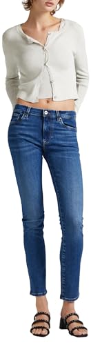 Pepe Jeans Damen High Waist Slim PL204589 Jeans, Blue (Denim-XW6), 29W / 30L von Pepe Jeans