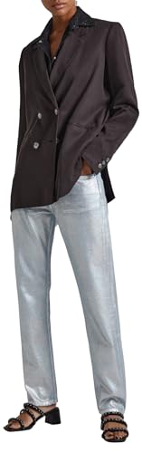 Pepe Jeans Damen High Waist Straight Shine PL204600 Jeans, Blue (Denim), 26W / 30L von Pepe Jeans