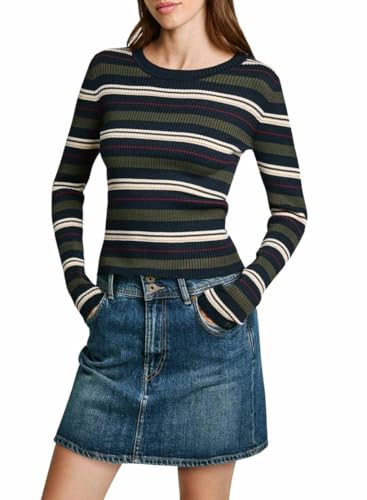 Pepe Jeans Damen Hillary Strickwaren, Grün (Leaf Green), L von Pepe Jeans