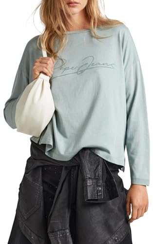 Pepe Jeans Damen Hope T-Shirt, Green (Hydro Green), S von Pepe Jeans